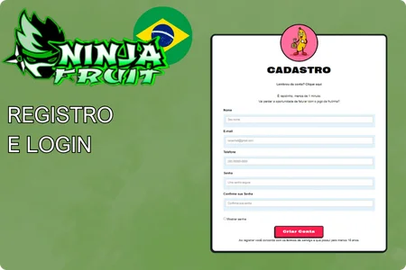 Jogo Fruit Ninja aposta Registro e Login